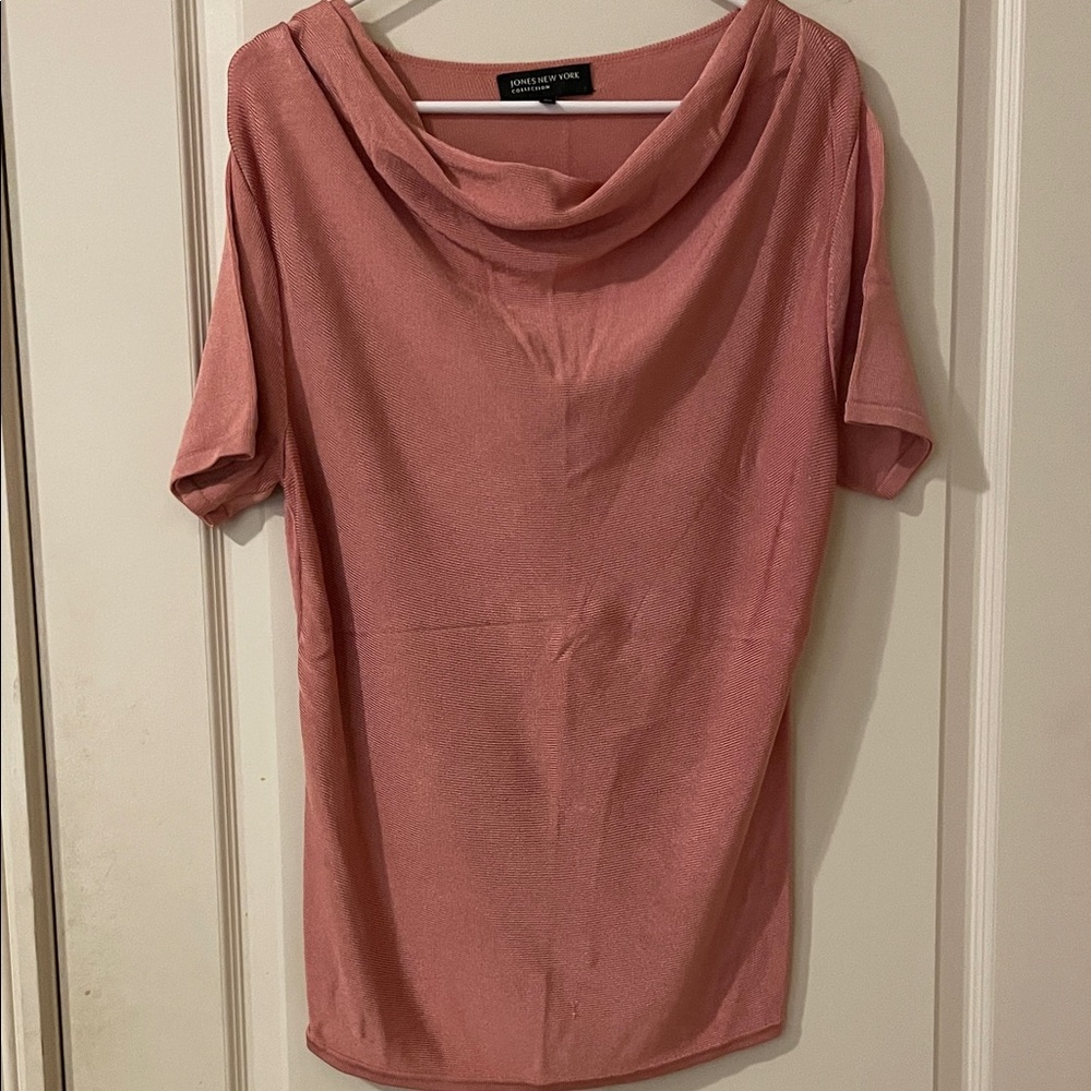 Jones New York Pink Short Sleeve Top